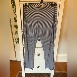 LAKE pajamas women’s sleep pants size small, navy and white striped, pants ONLY